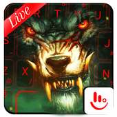 Live 3D Fierce Feral Wolf Keyboard Theme on 9Apps