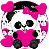 Lovely Cute Panda Keyboard icon