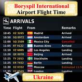 Boryspil Airport Flight Time on 9Apps