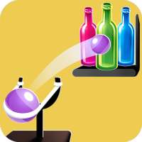 Knock Down Bottles : Knock Down & Slingshot Games