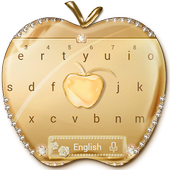 Crystal Gold Keyboard Keyboard Theme icon