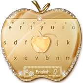 Crystal Gold Keyboard Keyboard Theme