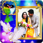 Love Birds Photo Frames أيقونة