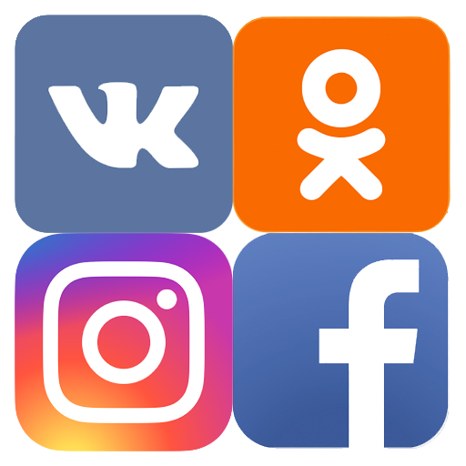 Все социальные сети All Social icon