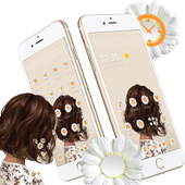 Art Little Daisy Girl Theme icon