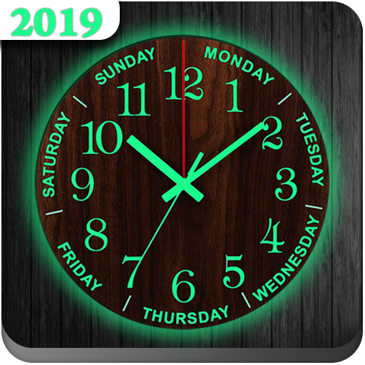 Dark Clock On Screen Live Wallpapers icon