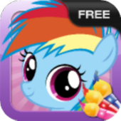 Little Pony Coloring Game icon