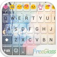 Free Glass Emoji Keyboard Skin