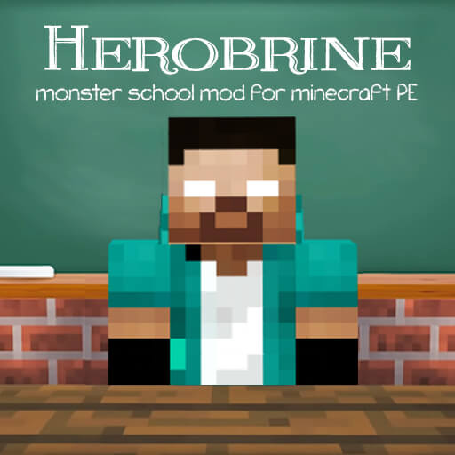 Herobrine Monster School Mod for Minecraft PE icon