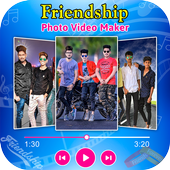 Friendship Photos Video Maker أيقونة