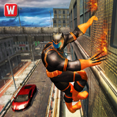 Superhero Panther Flying City Gangster Crime Fight icon