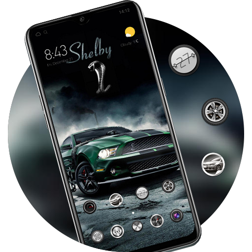 Deep space gray cool sedan theme icon