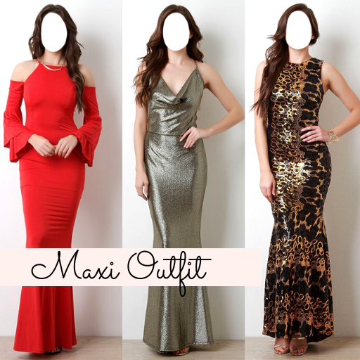 Stylish Maxi Outfit Photo Editor आइकन