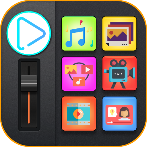 video maker with photo &amp; music icon