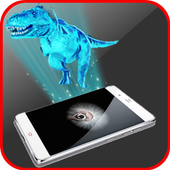 Hologram Dino Prank icon