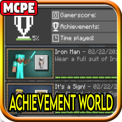 Achievement World  Mod for Minecraft PE icon