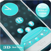 NextLauncher Theme CyanBubbles icon
