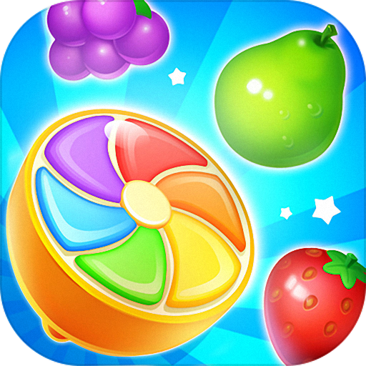 Cute fruit garden legend &amp; match-3 icon