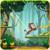 hungry monkey jungle run for banana! icon