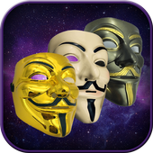 Anonymous Mask on Face camera Photo Editor icon