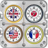 World Clocks with Timer &amp; Stopwatch Alarms icon