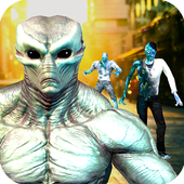 Alien Force Last Day Of Earth: Zombie Survival icon