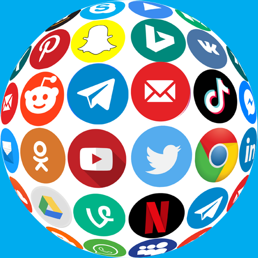 All social media and social network app icon