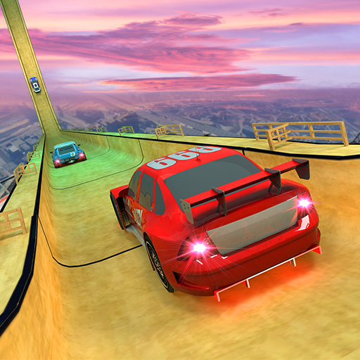 Mega ramp car racing stunts impossible Tracks icon
