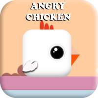 Angry Chicken - square bird - stacky bird 2020