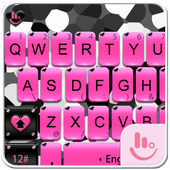 Pink Zebra Keyboard Theme icon