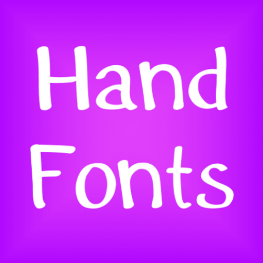 Hand fonts for Android icon
