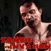 Zombie invasion : shooting games 2d icon