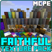Faithful Texture for Minecraft PE أيقونة