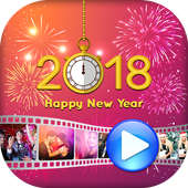 New Year Photo Video Maker 2018 icon