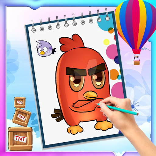 How to Draw AngryBirds icon