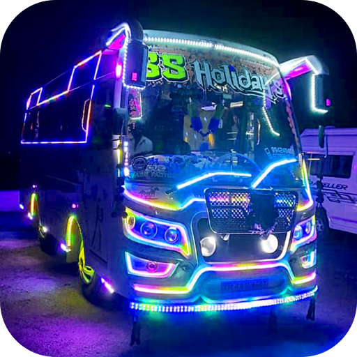 Pullman americano che guida 3D icon