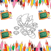 Coloring Book Hedgehog And Shadow icon