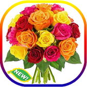 Bouquet of flowers and roses GIF 2020 icon