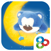 Blue bear Go launcher theme icon