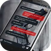 Gun SMS Message - Free Theme for iMessenger иконка