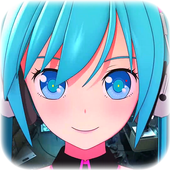 Anime Live Wallpaper of Hatsune Miku Dance icon