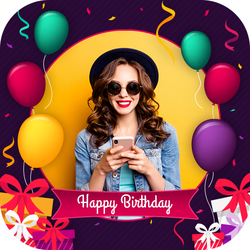 Birthday photo frame : Birthday Celebration Photo icon