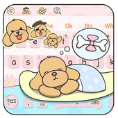 Cute Teddy Dog Keyboard icon