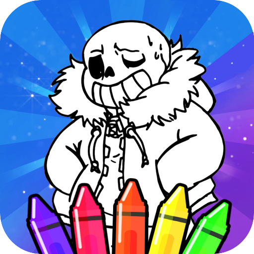 sans under coloring tales game icon