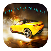driving speedy car icon