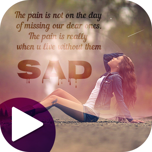 Sad Video status maker icon