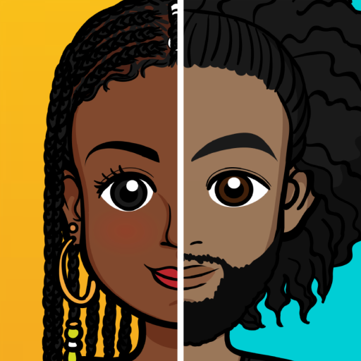 ikon AfroMoji: African Afro Emoji Stickers Black