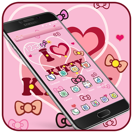 Kitty Princess Pink Butterfly theme icon