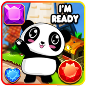 Panda Jewel Quests Match 3 icon