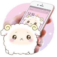 Cartoon Sadness Sheep Theme on 9Apps